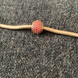 Red ball pandora charm